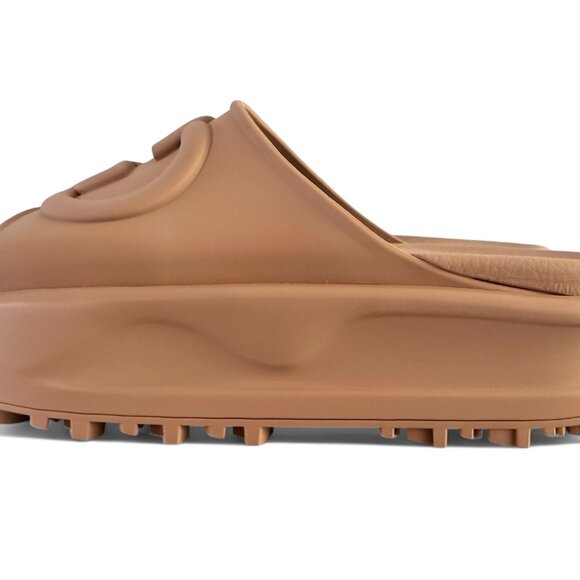 Auth New in Box Gucci Interlocking G Platform Soft Rubber Slide Sandals - Picture 3 of 8